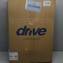 Drive Medical 10210-1 2-Button Folding Walker with Wheels, Rolling Walker, Front Wheel Walker, Lightweight Walkers for Seniors and Adults Weighing Up To 350 Pounds, Adjustable Height, Silver