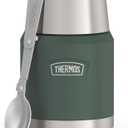 THERMOS ICON Stainless Steel Food Jar with Spoon, 16 Ounce, Glacier