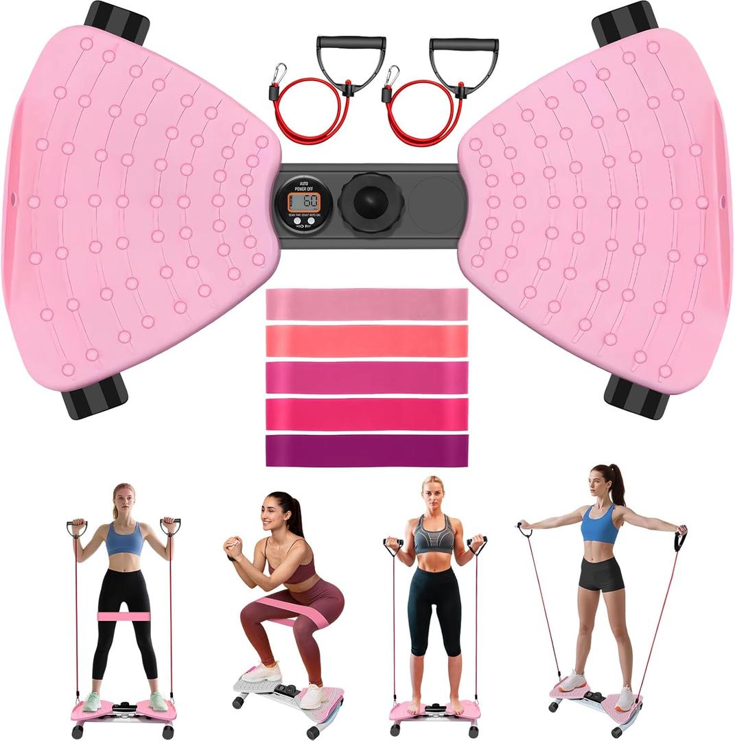 HEH Waist Twister Machine Exercise, Adjustable Ab Twister Board with Digital Display, Waist Twister with 5 Resistance Bands, 450lbS Capacity & 20dB Ultra-Quiet, Anti-Slip Home Gym Workout Equipment for Men Women HEH Waist Twister Machine Exercise, Adjustable Ab Twister Board with Digital Display, Waist Twister with 5 Resistance Bands, 450lbS Capacity & 20dB Ultra-Quiet, Anti-Slip Home Gym Workout Equipment for Men Women