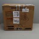 Electric Baby Swings for Infants, Infant Swing with Music Speaker, 3 Seat Positions, 5 Speeds and Remote Control for Newborn Boy Girl, Indoor & Outdoor Use, Black