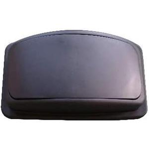 Restaurantware LID ONLY: RW Clean 1 Swing Top Trash Bin Lid Fits 23 Gallon Trash Can - Black Plastic Lid For Waste Basket Heavy-Duty