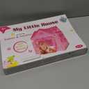 Kids Princess Castle Tent for 2-3 Kids Indoor/Outdoor Playhouse for Toddlers Polyvinyl Chloride PVC 1 pcs Foldable Kids Play Tent Casita House - Pink Flower House 37x28x40 in