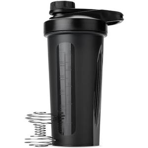 Mr. Pen- Shaker Bottles for Protein Mixes with Twist Cap, 28 oz, Black Protein Shaker Bottle with Wire Whisk Ball, Shaker Cup, Mixer Bottle