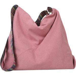 Makukke Tote Bag Women Large Crossbody Bag Stylish Handbag for Women Corduroy Hobo Bag Fashion shoulder Bag Purse (Pink)