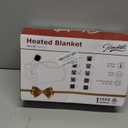 Homemate Heated Blanket Electric Throw - 50x60 Heating Blanket with 10 Fast Heat Levels 8 Hours Auto Off Soft Cozy Flannel Over-Heated Protection ETL Certification Keep Warming in Home (Grey Geometry)