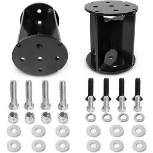 6" Straight Air Helper Spring Spacer, Heavy-Duty Steel Compatible with Ford F150/F250/F350, Chevy, GMC, Ram, Toyota Air Springs Lift Spacer (7X1272)