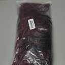 ROSEBONY Box Braided Wigs for Black Women Burgundy Red 30" Long Micro Braids Wigs with Bang Synthetic Heat Resistant Fiber Small Braids (Fake Scalp Wig, 1b/burg)