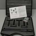 Door Hinge Adjustment Tool Kit, 5 in 1 Hinge Gap Adjusting Wrench Set for Residential and Commercial Door, Hinge Bender Wrench, Door Gap Wrench with Rubber Grip, Professional Door Gap Adjustment Tool (Dark Black)