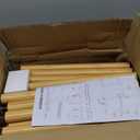 3 Tier Over The Toilet Organizer Rack Bamboo, Freestanding Bathroom Toilet Storage Shelf, Space Saving and Easy to Install, Adjustable Feet, Adjustable Bottom Rod