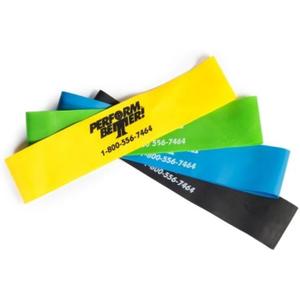 Perform Better Mini Band Resistance Loop - Exercise Bands (f) Set of 4 - 12x2)