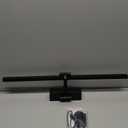 Battery Operated Picture Light with Remote,Wireless Dimmable Art Lights for Paintings Rechargeable Gallery Light Artwork Lighting for Canvas, Portrait (Black,23.6 Inch)