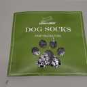 EXPAWLORER 6Pcs Anti-Slip Dog Socks to Prevent Licking Paws,Dog Shoes for Hot/Cold Pavement,Best Paw Protector Traction Control on Hardwood Floor,Dog Booties for Puppy Small Medium Large Senior Dogs (Grey)