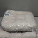 downluxe Chair Cushions for Dining Chairs 2 Pack, Tufted Indoor Chair Pads with Non-Slip Bottom, U-Shaped Kitchen Chair Cushions, 17"x17"x4", Beige