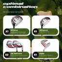 1GoTo-G Kids Golf Club Set, Ages 9-12, Right Hand, Driver, 5 Hybrid, 7 Iron, PW, Putter and Stand Bag, 5/6/7 Pieces Kids Golf Clubs Set - Youth Golf Clubs Junior Set Ages 3-14 Includes Stand Bag
