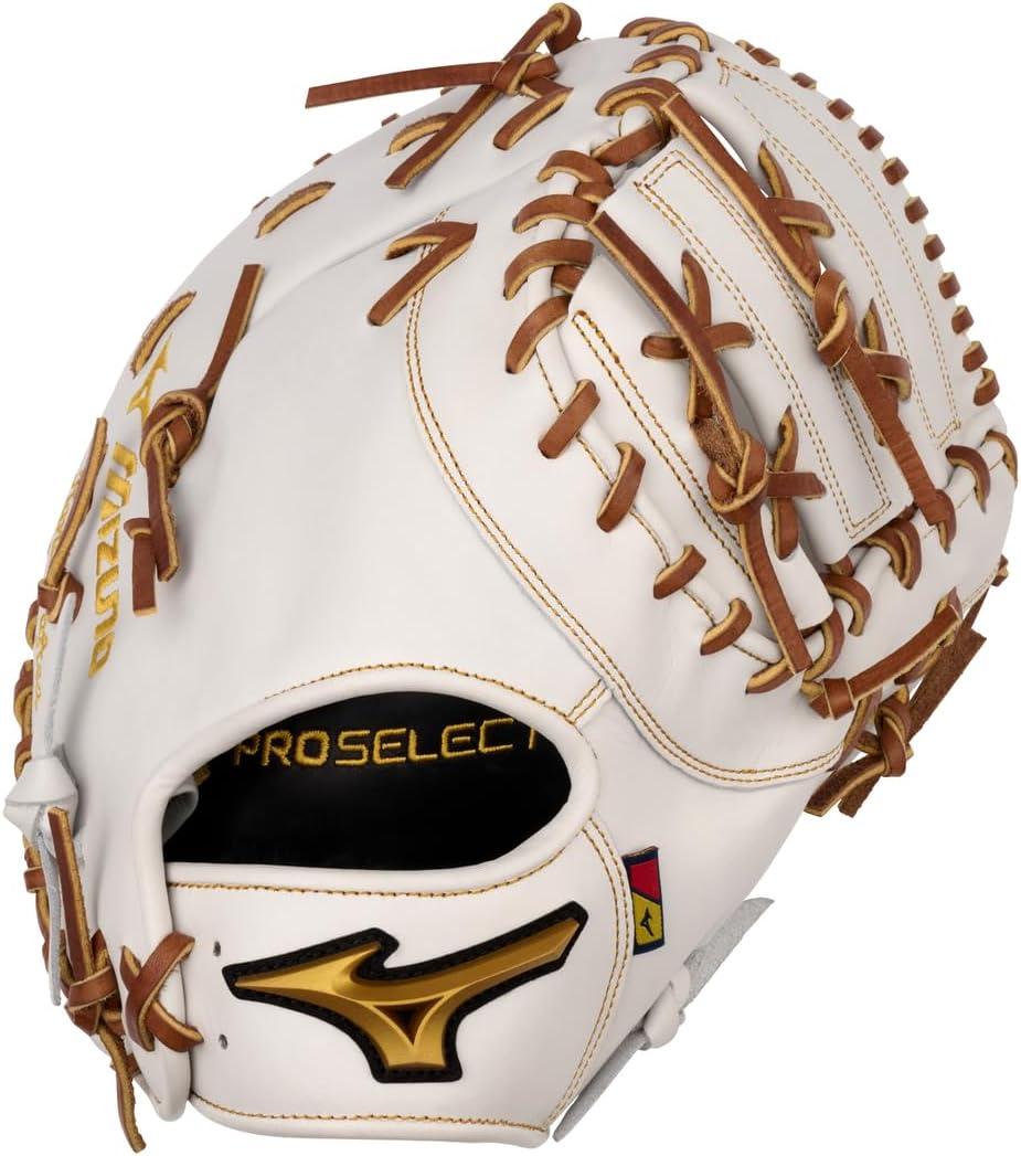 Mizuno Pro Select FP (12.5" | First Base, 2-Piece Closed Web - White) Mizuno Pro Select FP (12.5" | First Base, 2-Piece Closed Web - White)