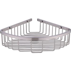 304 Stainless Steel Shower Caddy Corner Basket Shelf Bathroom Organizer Wall Mounted Storage, Brushed Nickel