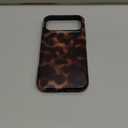 Compatible with iPhone 17 Pro Max Case Tortoise Shell Phone Case for Women Girl Shockproof TPU and Hard PC Protective Cover - Amber Brown Leopard