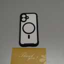 Miracase for iPhone 16 Case 6.1'', Full-Body Bumper Phone case with Built-in Full Glass Screen &Camera Control,No Gap,Compatible with MagSafe,Drop Proof 16 Cover,Black (Magnetic Classic Black)