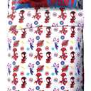 Jay Franco Marvel Spidey and His Amazing Friends 4 Piece Toddler Bed Set - Includes Comforter & Sheets, Super Soft Fade Resistant Microfiber, Machine Washable (Official Marvel Product)