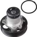 KEYOOG Professional Engine Water Pump Kit AW6050 (For L5 2.5L Only) Compatible With Vo-lkswagen 06-14 Beetle /10-14 Golf /05-14 Jetta /12-14 Passat /06-09 Rabbit (OE# 07K121011B 07K121011BX)