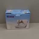 Flying Banana Mini Sewing Machine for Beginners, Portable Electric Small Mending Machine with 12 Stitches, Foot Pedal, LED Light, 2 Speeds, Kids Sewing Kit for Boys & Girls 6-12 Years Old - White