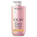 Olay Super Serum Body Wash for Extra Dry Skin, 24hr Long Lasting Rich Hydration, 5+ Ingredient Complex for Bright, Even, Firm, & Luminous Skin, with Collagen Peptide, Vitamin C & Shea Butter, 28 fl oz