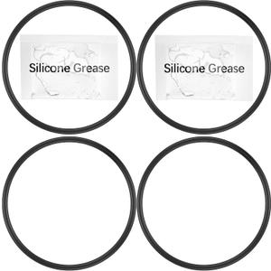 Feekoon 4 Pack Pool Pump Lid Strainer Cover O Ring, Above Ground Pool Pump Lid O Ring Compatible with Hayward Power Flo SPX1500P, 2 Pack Lubricating Grease Included