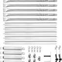 Grill Replacement Parts for Charbroil Performance 5 Burner 463448021 463450022 463451022, 4 Burner 463365021 463352521 463366022, G325-0002-W1 G327-2100-W1, 15.5 Heat Plate, 15.3 Burner, Igniter
