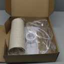 Small Lamp Shade, Beige Drum Lampshade 8.7''Top X 8.7'' Bottom X 7.9'' High, Replacement Lamp Shade Natural Linen Hand Crafted for Table Lamps Floor Lamps Chandelier Lamp, Easy Assembly Required