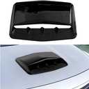 Car Hood Vents, Vehicle Scoop Turbo Bonnet Hood Air Flow Intake Cover, Automotive Exterior Decorative Engine Cooling Intake Vent Trim Accessories, Universal for SUV RV Truck (Black)