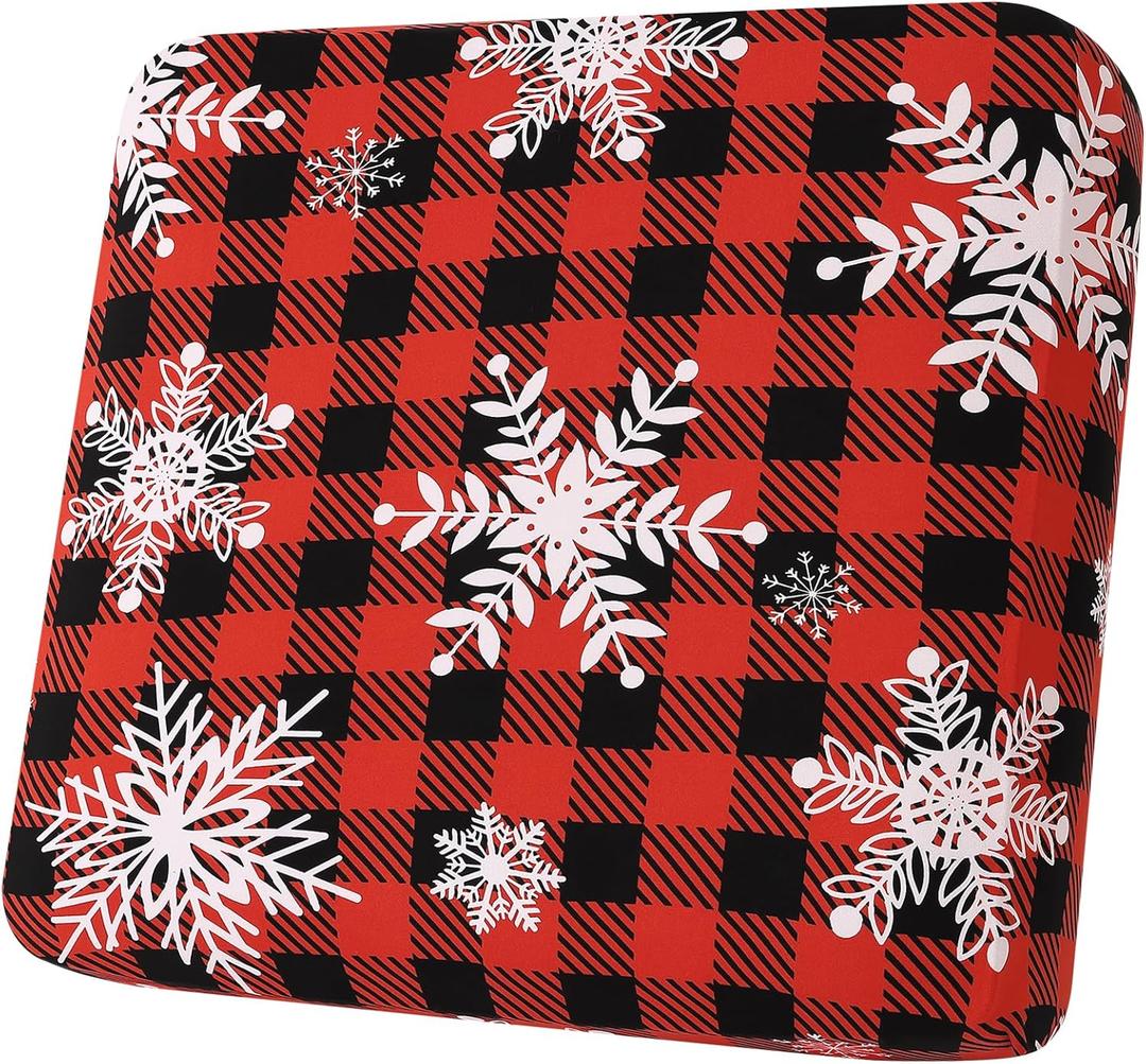 Smiry Printed Couch Cushion Covers, Stretch Soft Couch Covers for Sofa, Washable Non-Slip Sofa Slipcover Furniture Protector for Indoor and Outdoor (1 Pack, Burgundy)