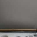 46 Inch Ceiling Fans with Lights and Remote, Modern Black Ceiling fan with light for Bedroom Living Room Indoor/Outdoor, Reversible Quiet DC Motor, Dimmable LED, Dual Finish Wooden Blades