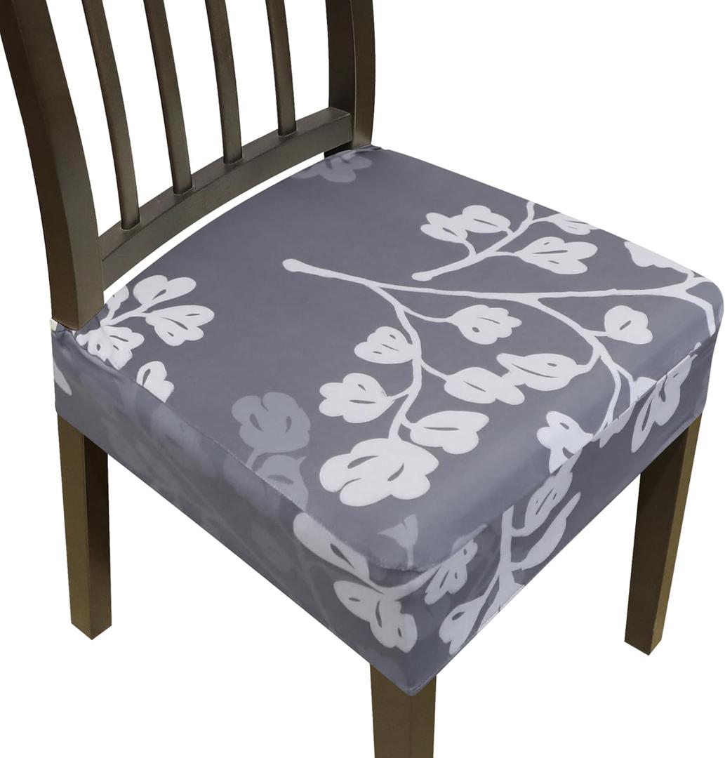 Dining Chair Covers,Seat Covers for Dining Room Chairs Set of 4,Stretch Kitchen Chair Covers,Removable Washble Dining Room Chair Seat Cover,Chair Slipcovers Protector (Pattern 12,With Zipper) (Branches and Leaves1) Dining Chair Covers,Seat Covers for Dining Room Chairs Set of 4,Stretch Kitchen Chair Covers,Removable Washble Dining Room Chair Seat Cover,Chair Slipcovers Protector (Pattern 12,With Zipper) (Branches and Leaves1)