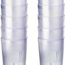 New Star Foodservice Restaurant-Grade Polycarbonate Beverage Tumblers, 12 oz, Clear, Set of 12