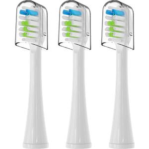 3 Pack Replacement Replacement Brush Heads for Waterpik Sonic Fusion Flossing Toothbrush Compatible with Sonic Fusion SF01/SF02 and Sonic Fusion 2.0 SF03/SF04- White with Caps