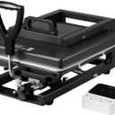 VEVOR Hybrid Heat Press, 15 x 15 inch, 5-in-1 Multifunction, Heat Up Fast and Even, All-New Patented Design, Easy to Control, Sublimation Press Machine for T-Shirts/Mugs/Tumblers/Caps/Plates, Black