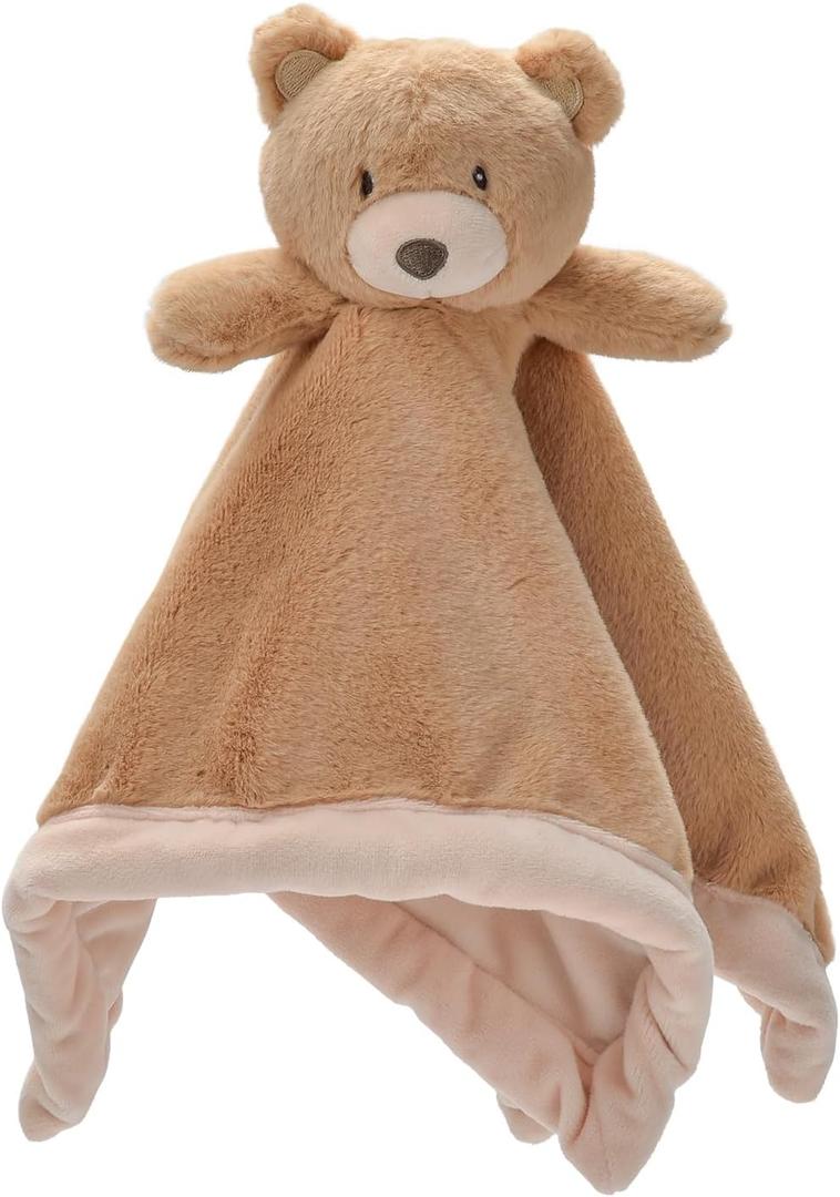 Baby Bear Security Blanket, Soft Loveys for Babies, Lovey for Newborn Boys and Girls, Gender Neutral Security Blanket with Stuffed Animal, Baby Snuggle Toy