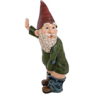 Funny Garden Gnomes Statues Decorations, Funcky Gift Ornaments Decor Gnomes Figurines Garden Summer Lawn Decor Birthday Gifts for Women Mom Grandma 5.9 Inch
