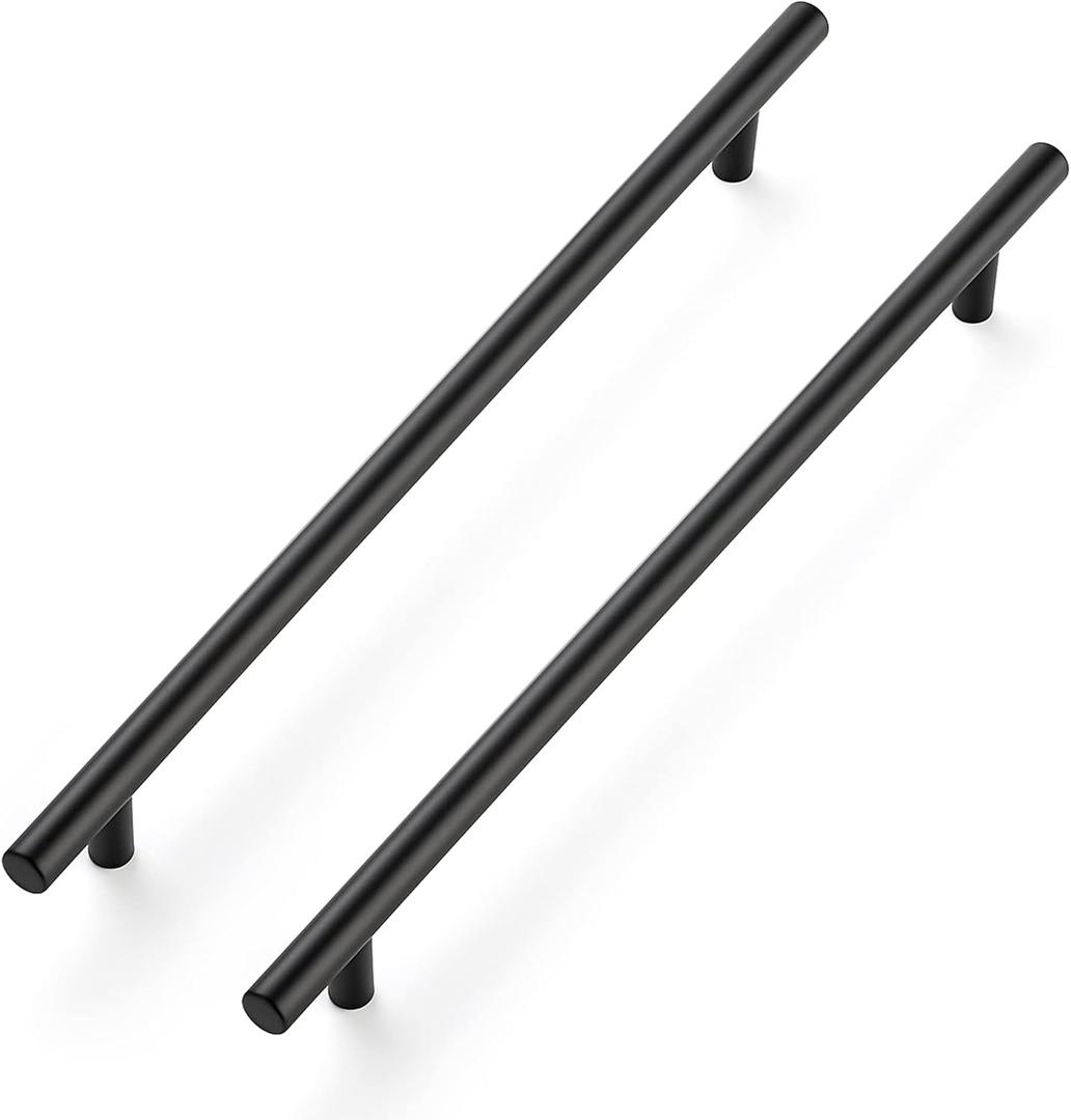 Ravinte 10 Inch Cabinet Handles Matte Black Stainless Steel Kitchen Cupboard Hardware Cabinet Handles 12-1/2"Length,10" Hole Center 18 Pack