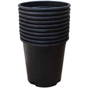 Nursery Pot 1 Gallon 1 Gal 2 Gal 3 Gal 5 Gal 7 Gal 10 Gal 15 Gal Nursery Container Injection Molded Pot Fit for Plants Soil Growers or Hydroponics (10,1 Gallon)