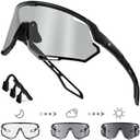 BIRCEN Photochromic Cycling Glasses: Mountain Bike Sports Sunglasses for Men Women Running Riding MTB Baseball
