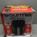 Gourmia Air Fryer - 4 Qt Capacity, FryForce360º, Digital Display with 8 Presets, Roast, Bake, Broil, Dehydrate, Dishwasher Safe Accessories, Compact, Black, 4 Quart