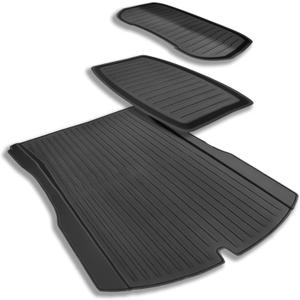 All Weather Cargo Liners for Tesla Model 3 Highland 2024/2025/2026 Accessories Trunk Mats,Frunk Rear Trunk Tray Mats