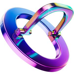 SUPERONE for MagSafe Phone Grip, Stylish Cool Magnetic Ring Holder with Adjustable Stand, Removable MagSafe Accessories Only for iPhone 12/13/14/15/16/17 Series & Fits Magnetic Case - Colorful