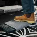 Camco Wrap Around RV Step Rug - for Manual & Electric RV Steps - Easy Install, No Tools Required - Fits 18" Wide RV Steps - Weather-Resistant (42925)