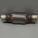 Exhaust Flex Pipe Universal Type 100% Stainless Steel For Heavy Duty and Cars (1 PC, 2.25X6X10)