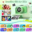 Kids Camera Instant Print, Christmas Birthday Gifts for Girls and Boys, Kids Camera 1080P HD Video Digital Toddler Camera Toy for 3 4 5 6 7 8 9 10 11 12 Years Old