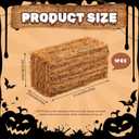 Cinnvoice 1 Pcs 20 x 9 x 8 Inch Fall Halloween Decorative Straw Hay Bale