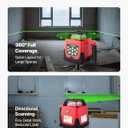 VEVOR Rotary Laser Level Kit, 2000ft 360-Degree Self Leveling Green Horizontal Laser Transit,with Tripod,Receiver,Remote Control, Scale, Toolcase, IP66 Rating Waterproof, 0.80in/100ft for Construction