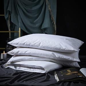 Three Geese Adjustable Layer Goose Feather Pillow,Assemblable Bed Pillow,100% Soft Cotton Cover,Good for Side and Back Stomach Sleeper,King Size,Packaging Include 1 Pillow 